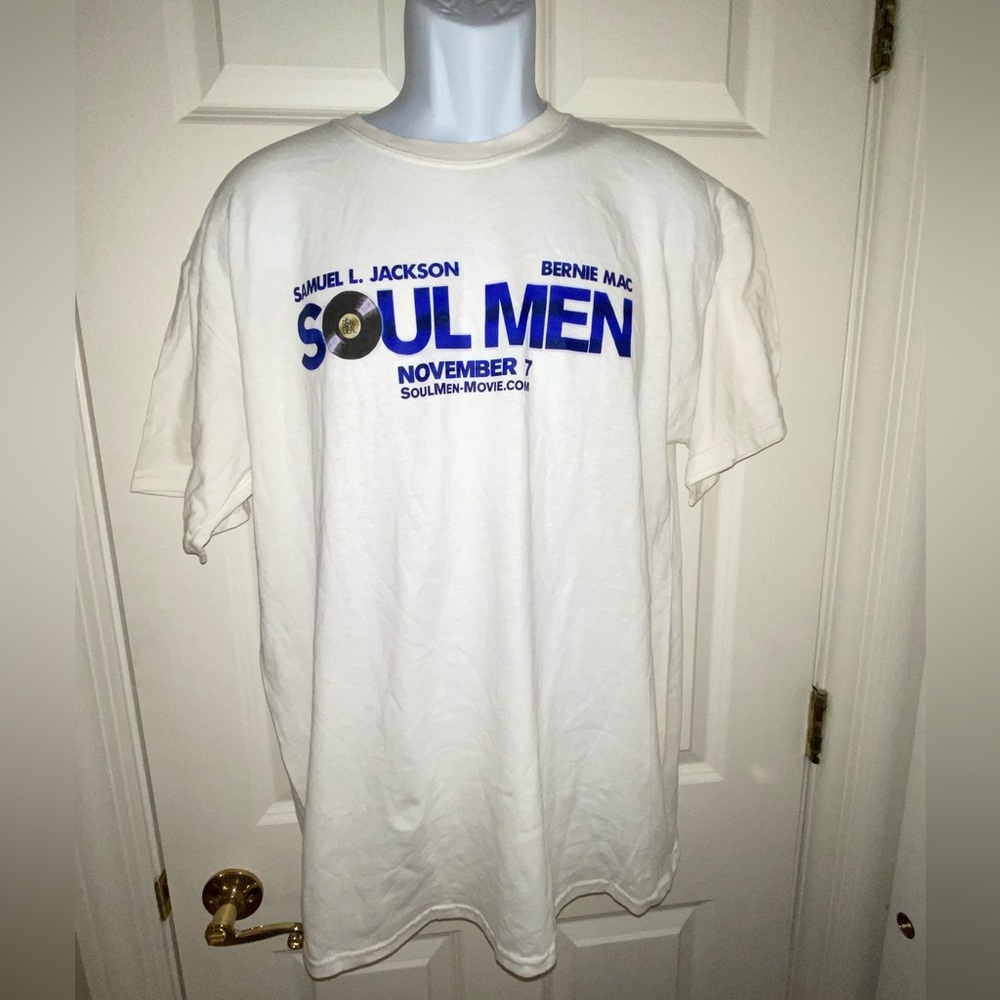 2008 promotional SOULMEN tee. Bernie Mac & Samuel L. Jackson. NWOT